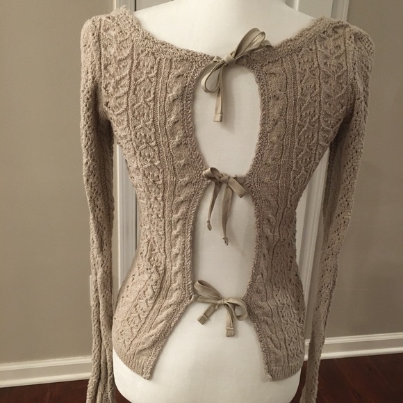 FREE PEOPLE Knitted beige pullover - Picture 2 of 6